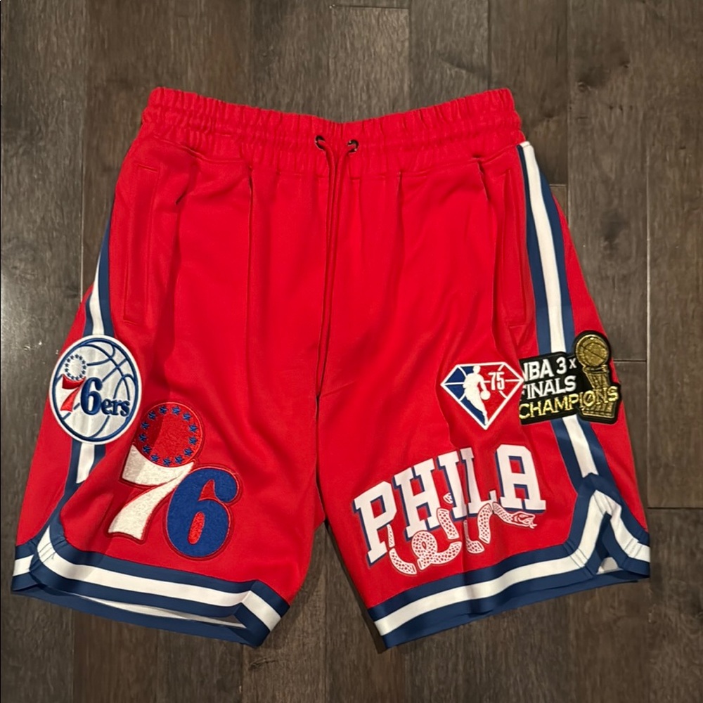 Philadelphia 76ers Red Basketball Shorts